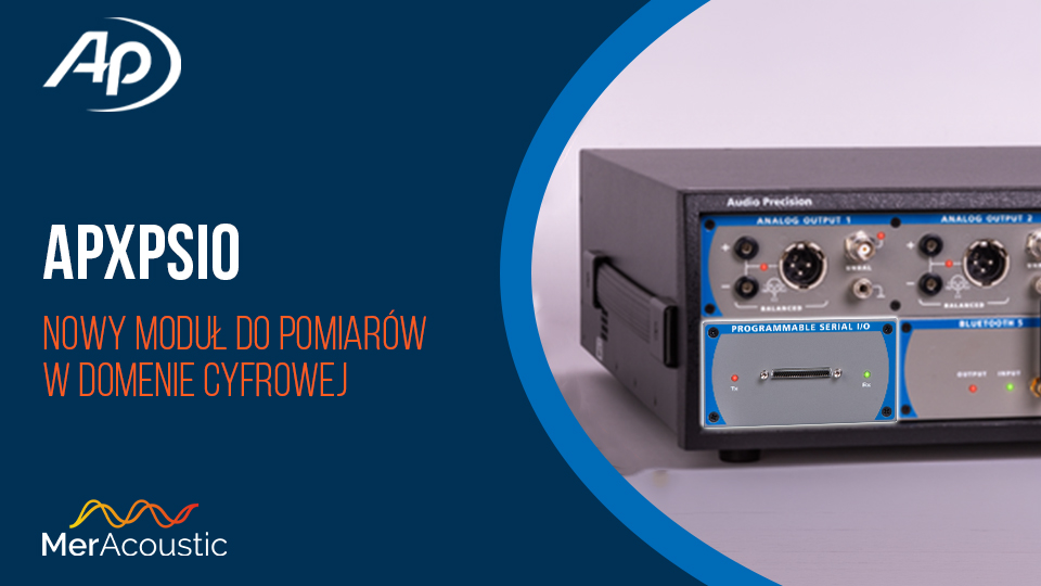 APxPSIO - nowy moduł do pomiarów w domenie cyfrowej od Audio Precision
