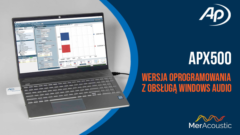 Nowa wersja oprogramowania APx500 z obsługą Windows Audio
