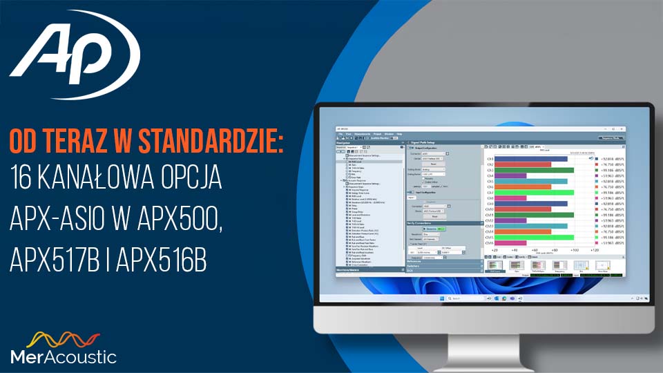 Rozszerz swój analizator o 16 kanałów pomiarowych - APx-ASIO