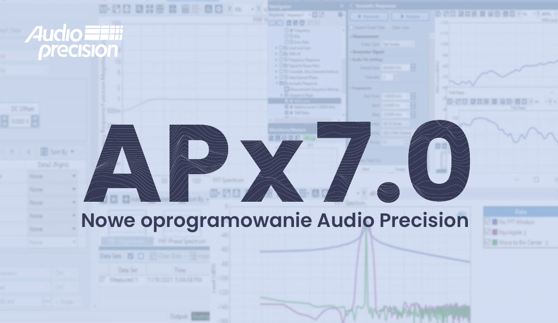 Nowe oprogramowanie APx500 7.0